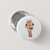 giraffe knop ronde button 3,2 cm (Voorkant /achterkant)