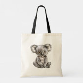 Giraffe Koala Safari Dieren Tote Bag (Achterkant)