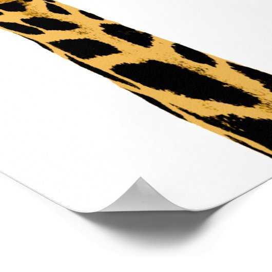 Giraffe Koe Funny Poster (Hoek)