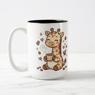 Giraffe Koffie Slurpend Mok