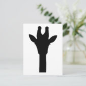 Giraffe kop briefkaart (Staand voorkant)