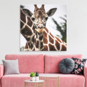 Giraffe kop Giraffe print Afrikaans dier (Insitu (Woonkamer))
