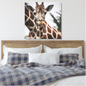 Giraffe kop Giraffe print Afrikaans dier (Insitu (Slaapkamer))