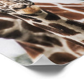 Giraffe kop Giraffe print Afrikaans dier (Hoek)