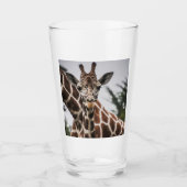 Giraffe kop Giraffe print Afrikaans dier Glas (Voorkant)