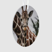 Giraffe kop Giraffe print Afrikaans dier Ornament (voorkant)