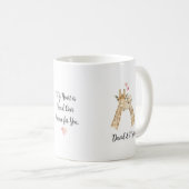 Giraffe Koppel Verliefd Koffiemok (Voorkant rechts)