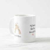 Giraffe Koppel Verliefd Koffiemok (Voorkant links)