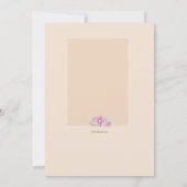 Giraffe koppels Baby shower uitnodiging (Achterkant)