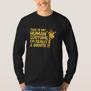 Giraffe Kostuum Grappige Kinder Giraffe Ik ben ech T-shirt