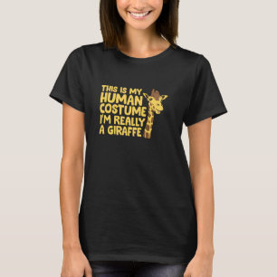 Giraffe Kostuum Grappige Kinder Giraffe Ik ben ech T-shirt
