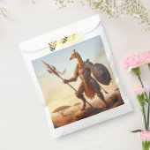 Giraffe krijger bedankzakje (Gezegeld)