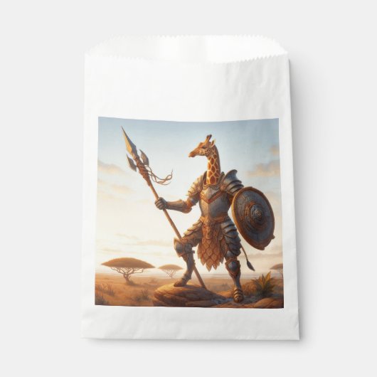 Giraffe krijger bedankzakje (Voorkant)