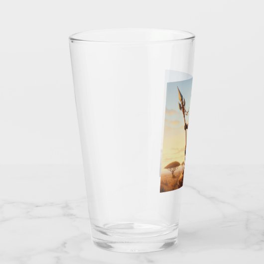 Giraffe krijger glas (Rechts)