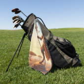 Giraffe krijger golfhanddoek (Groen)