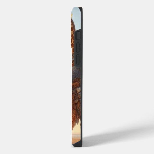 Giraffe krijger iPhone hoesje (Linkerkant)