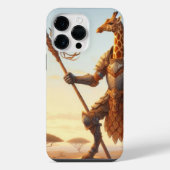 Giraffe krijger iPhone hoesje (Achterkant)