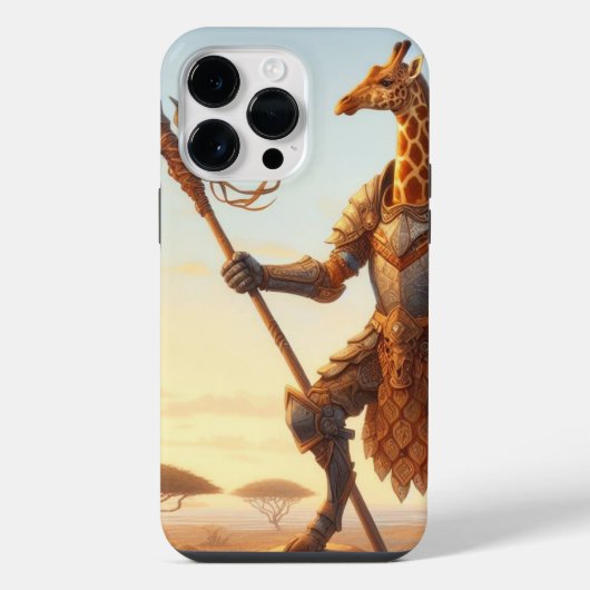 Giraffe krijger iPhone hoesje (Achterkant)