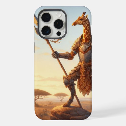 Giraffe krijger iPhone hoesje (Achterkant)