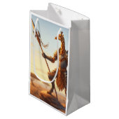 Giraffe krijger klein cadeauzakje (Voorkant Gekanteld)