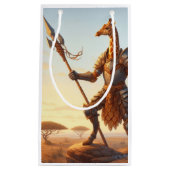 Giraffe krijger klein cadeauzakje (Voorkant)