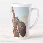 Giraffe krijger latte mok (Rechts)