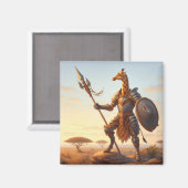 Giraffe krijger magneet (Voorkant / Achterkant)