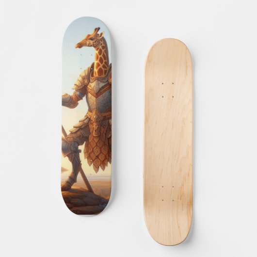 Giraffe krijger persoonlijk skateboard (Voorkant)