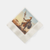 Giraffe krijger servet (Hoek)