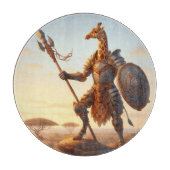 Giraffe krijger snijplank (Voorkant)