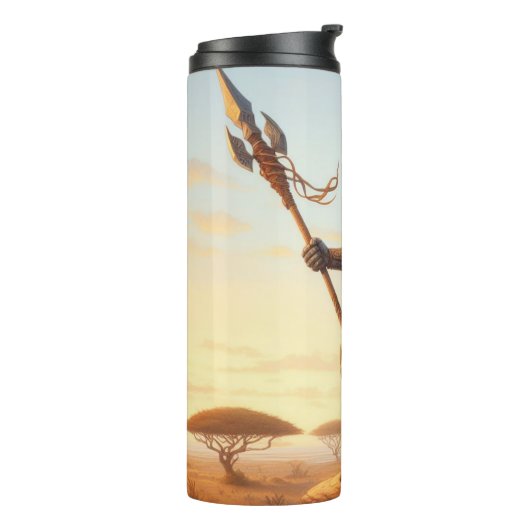 Giraffe krijger thermosbeker (Gedraaid links)