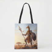Giraffe krijger tote bag (Voorkant)