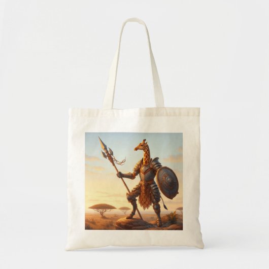 Giraffe krijger tote bag (Voorkant)