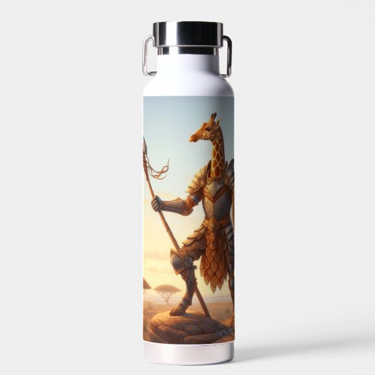 Giraffe krijger waterfles (Voorkant)