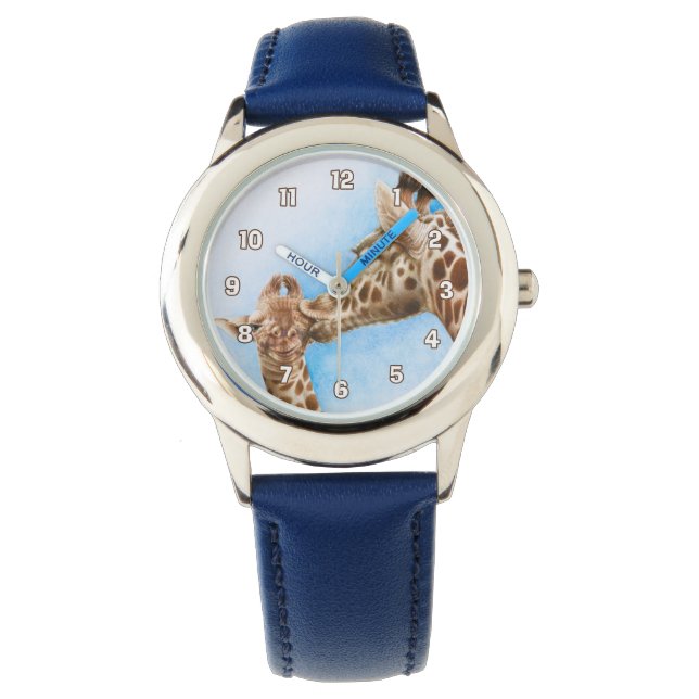 Giraffe & Kuit Horloge (Voorkant)
