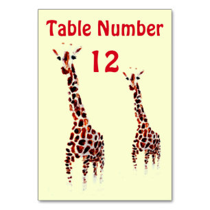 Giraffe Kunst Wild Dier Kaart