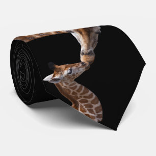 Giraffe Kus Bindt Stropdas