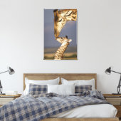 Giraffe kust baby giraffe canvas afdruk (Insitu (Slaapkamer))