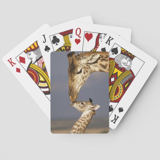 Giraffe kust baby giraffe pokerkaarten (Achterkant)