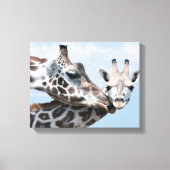 Giraffe kust haar kalf canvas afdruk (Voorkant)