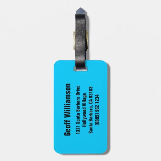 Giraffe lachen graphic genaamd bagagelabel (Achterkant verticaal)