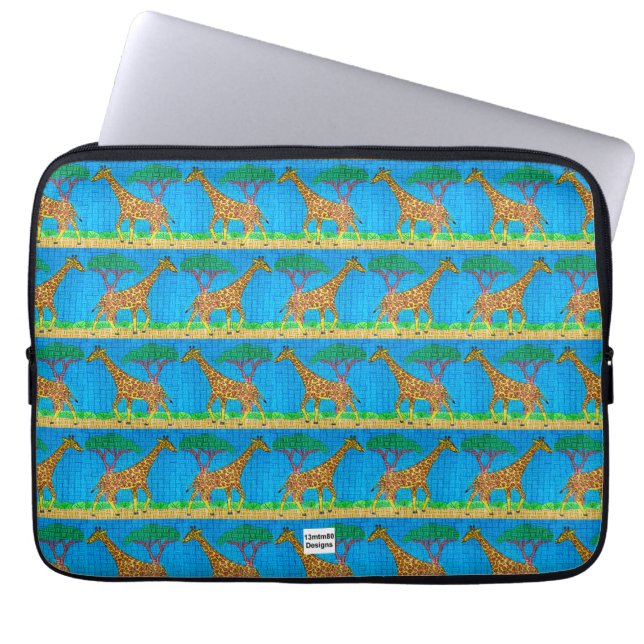 Giraffe - Laptop Hoes (Voorkant)
