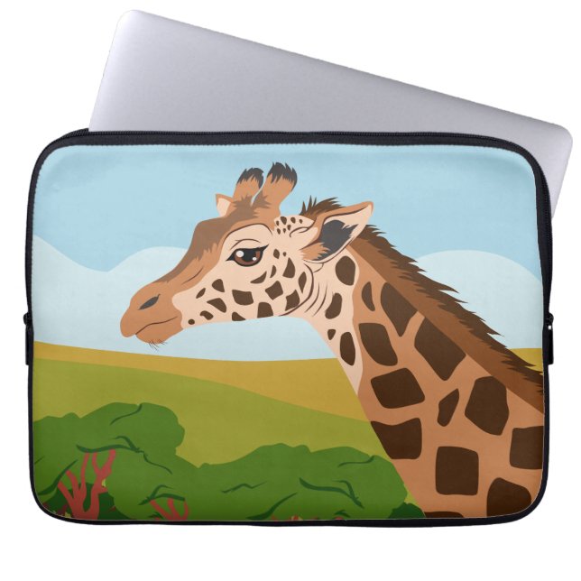Giraffe Laptop Sleeve (Voorkant)