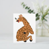 Giraffe Laugh Briefkaart (Staand voorkant)