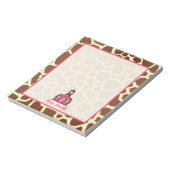 Giraffe Leerleraar Notitieblok (Linkerzijde)