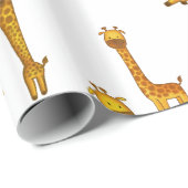 Giraffe Leuk Safari Dierenpatroon Cadeaupapier (Rol Hoek)