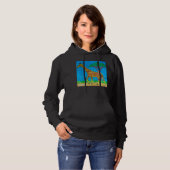 Giraffe (levendig) - Dames Motorkaptrui Sweater Hoodie (Voorkant volledig)