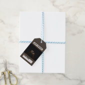 Giraffe Liefde In Het Maanlicht, Verjaardag Cadeaulabel (Met Touw)