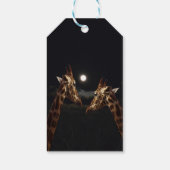Giraffe Liefde In Het Maanlicht, Verjaardag Cadeaulabel (Achterkant)