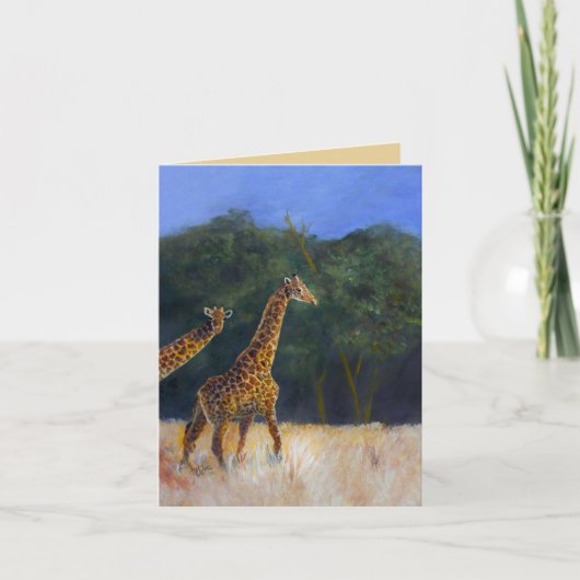 Giraffe Liefde Kaart (Voorkant)